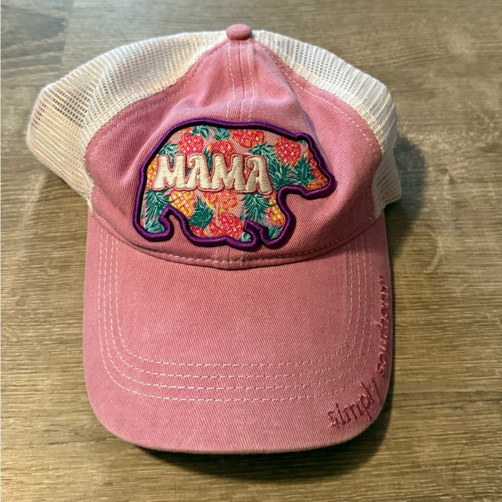 Simply Southern Pink Hat Mama Bear Pineapple